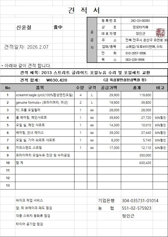 할리데이비슨 스트리트 글라이드 15