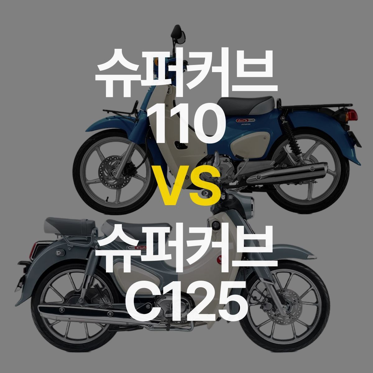 슈퍼커브 110 vs 슈퍼커브 C125 비교하기! 뭐가 다를까?