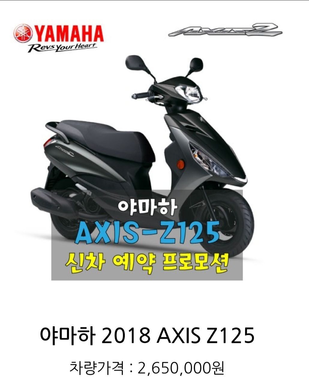 야마하 엑시스 Z 125 10